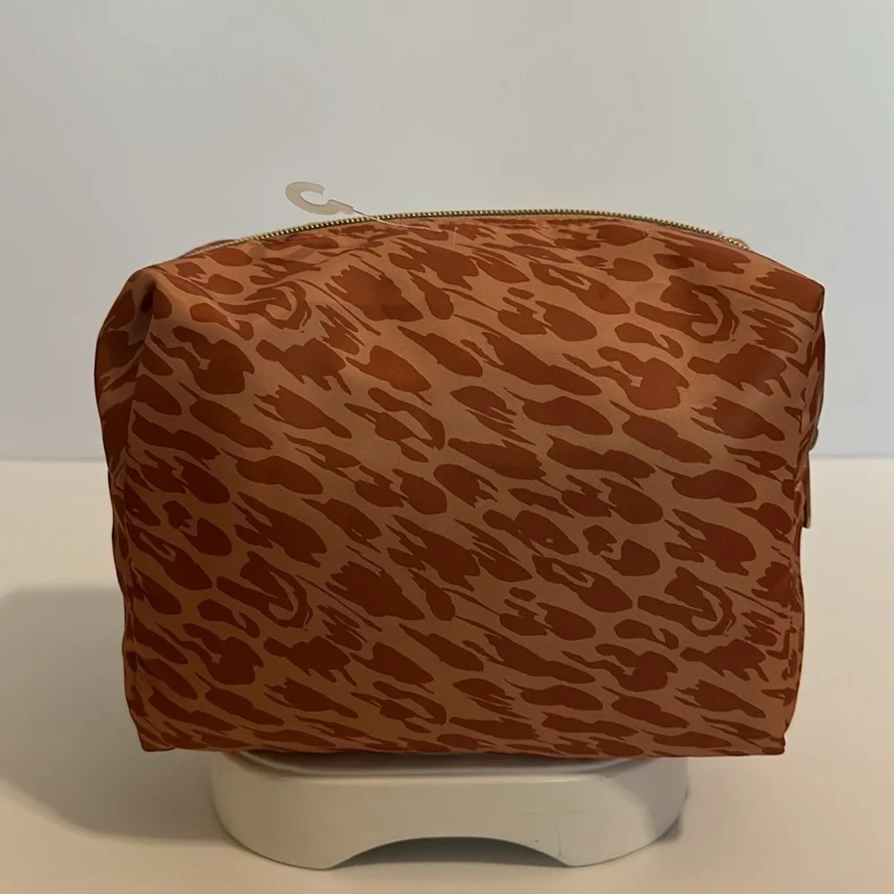 Sonia Kashuk 2 Brown Tone Color Makeup Storage Travel Zippered Bag